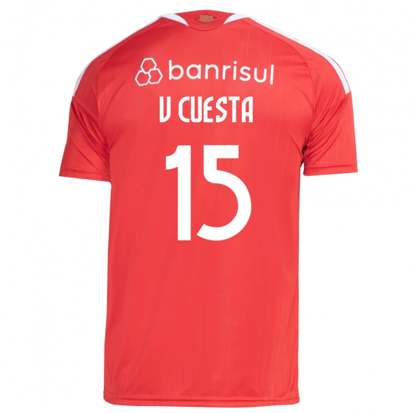 Danxen Herren Victor Cuesta #15 Rot Weiß Heimtrikot Trikot 2026/27 T-Shirt