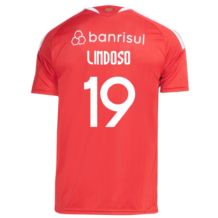 Danxen Herren Rodrigo Lindoso #19 Rot Weiß Heimtrikot Trikot 2026/27 T-Shirt
