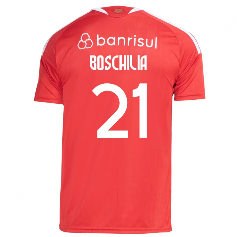 Danxen Herren Gabriel Boschilia #21 Rot Weiß Heimtrikot Trikot 2026/27 T-Shirt