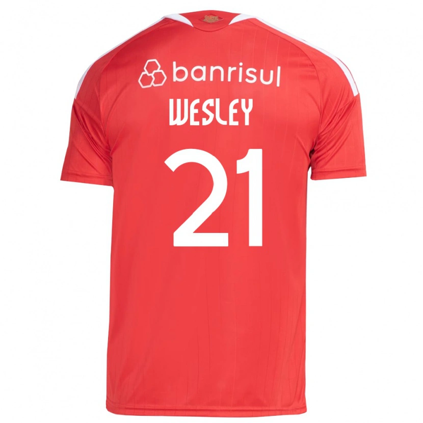 Danxen Herren Wesley #21 Rot Weiß Heimtrikot Trikot 2026/27 T-Shirt