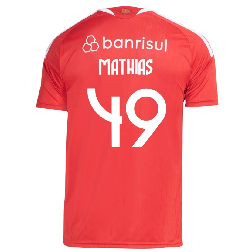 Danxen Herren Ricardo Mathias #49 Rot Weiß Heimtrikot Trikot 2026/27 T-Shirt