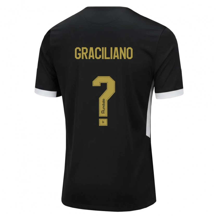 Danxen Herren Arthur Graciliano #0 Schwarz Weiß Gelb Heimtrikot Trikot 2026/27 T-Shirt