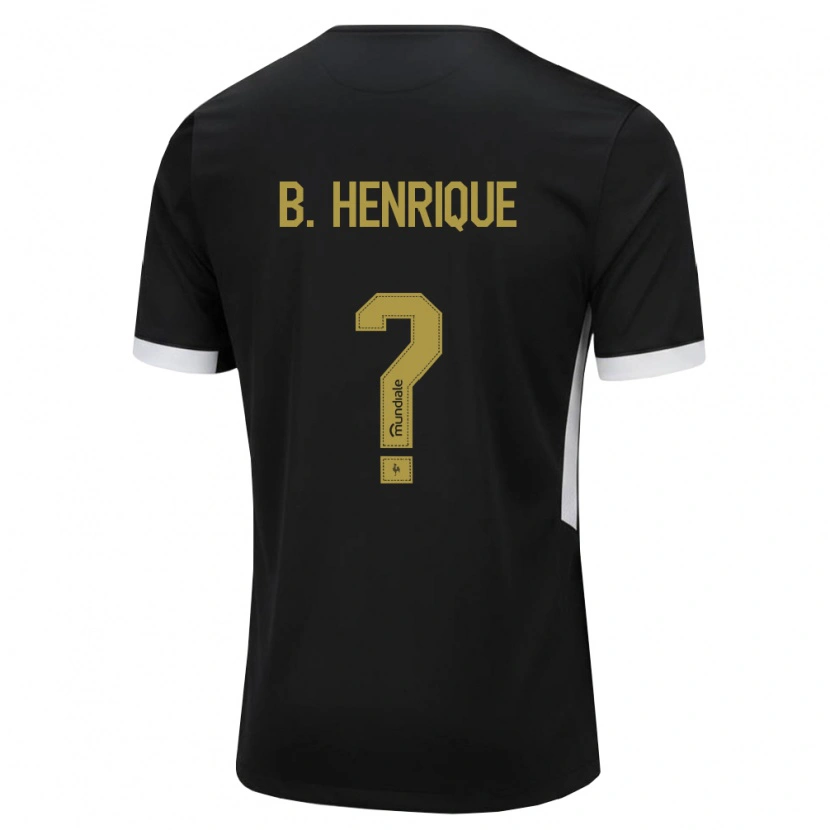 Danxen Herren Bruno Henrique #0 Schwarz Weiß Gelb Heimtrikot Trikot 2026/27 T-Shirt