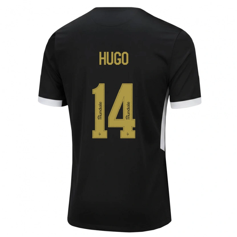Danxen Herren Vitor Hugo #14 Schwarz Weiß Gelb Heimtrikot Trikot 2026/27 T-Shirt