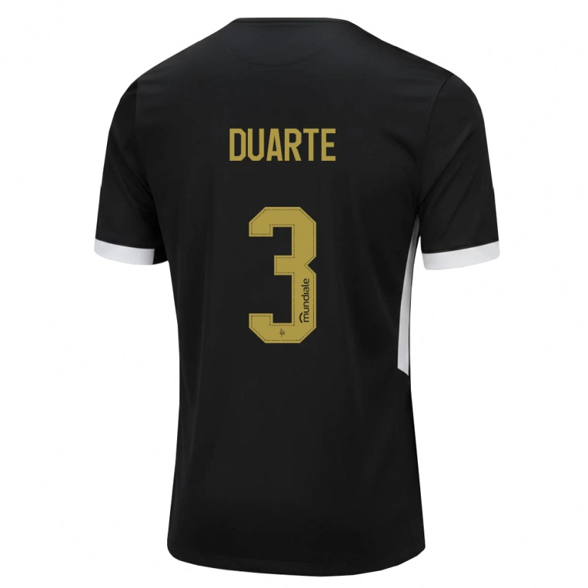Danxen Herren Léo Duarte #3 Schwarz Weiß Gelb Heimtrikot Trikot 2026/27 T-Shirt