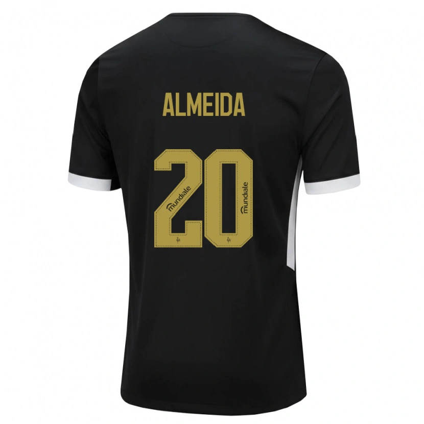 Danxen Herren Vinicius Almeida #20 Schwarz Weiß Gelb Heimtrikot Trikot 2026/27 T-Shirt