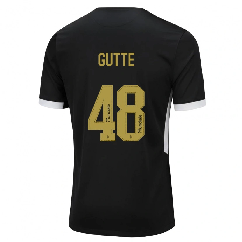 Danxen Herren Gutte #48 Schwarz Weiß Gelb Heimtrikot Trikot 2026/27 T-Shirt