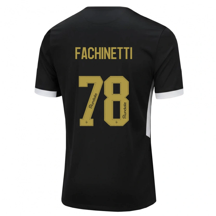 Danxen Herren Pedro Fachinetti #78 Schwarz Weiß Gelb Heimtrikot Trikot 2026/27 T-Shirt