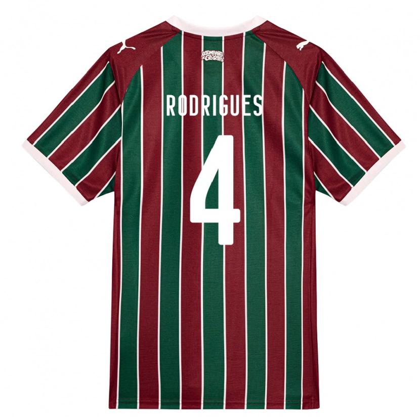 Danxen Herren Nath Rodrigues #4 Grün Burgund Weiß Heimtrikot Trikot 2026/27 T-Shirt