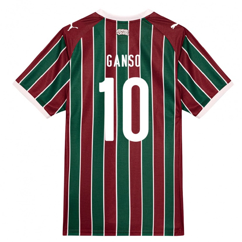 Danxen Herren Ganso #10 Grün Burgund Weiß Heimtrikot Trikot 2026/27 T-Shirt