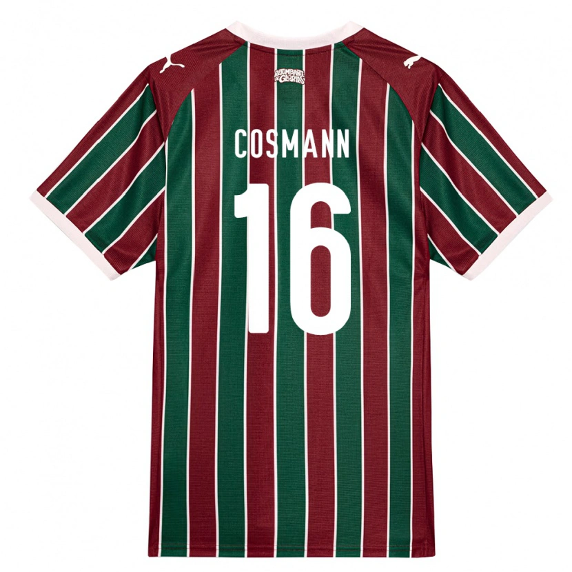 Danxen Herren Yasmin Cosmann #16 Grün Burgund Weiß Heimtrikot Trikot 2026/27 T-Shirt