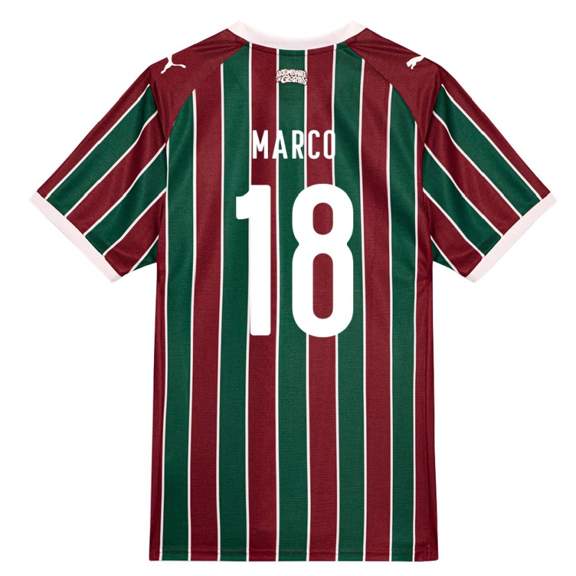 Danxen Herren Marco Antonio De Sousa Medeiros #18 Grün Burgund Weiß Heimtrikot Trikot 2026/27 T-Shirt