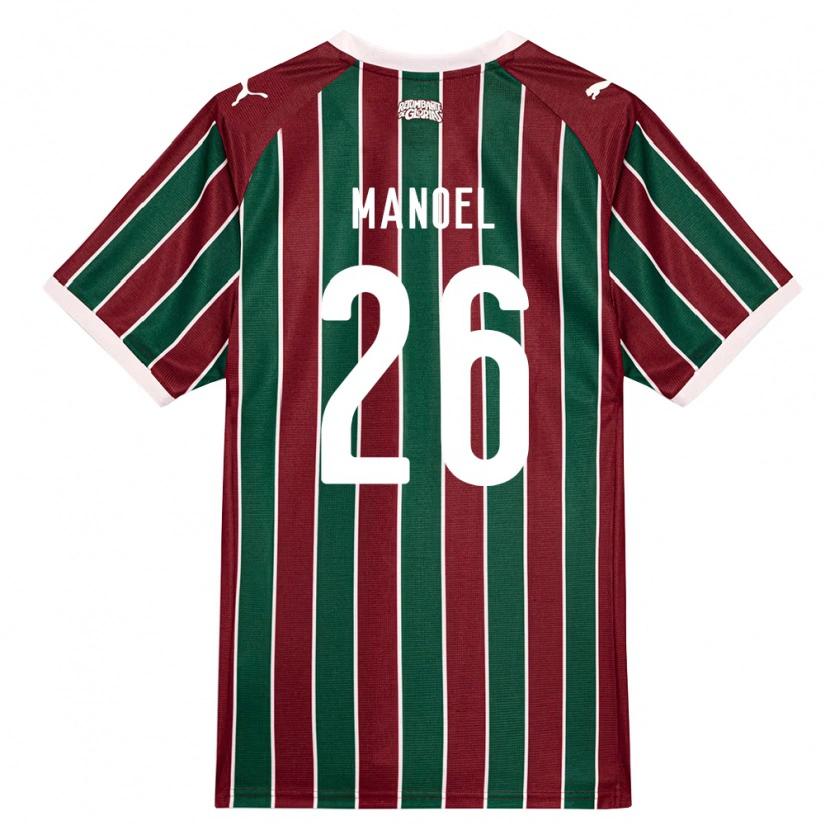 Danxen Herren Manoel #26 Grün Burgund Weiß Heimtrikot Trikot 2026/27 T-Shirt