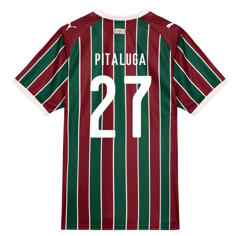 Danxen Herren Marcelo Pitaluga #27 Grün Burgund Weiß Heimtrikot Trikot 2026/27 T-Shirt