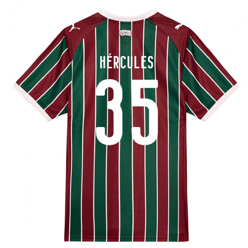 Danxen Herren Hércules Pereira Do Nascimento #35 Grün Burgund Weiß Heimtrikot Trikot 2026/27 T-Shirt