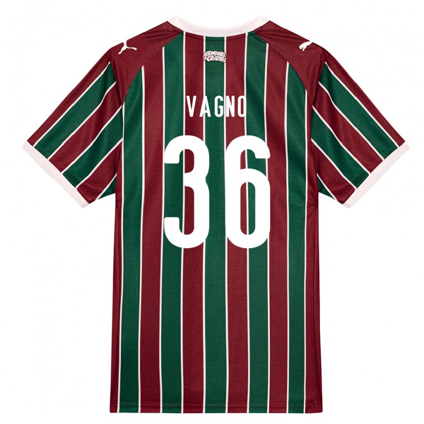 Danxen Herren Vagno De Sousa Brito Júnior #36 Grün Burgund Weiß Heimtrikot Trikot 2026/27 T-Shirt