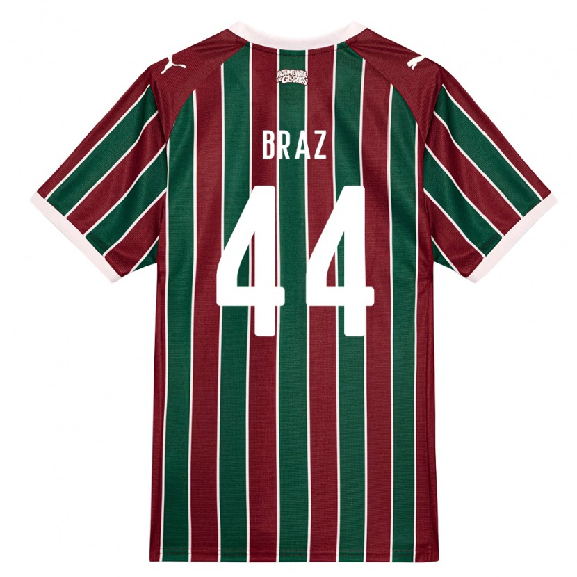 Danxen Herren David Braz #44 Grün Burgund Weiß Heimtrikot Trikot 2026/27 T-Shirt