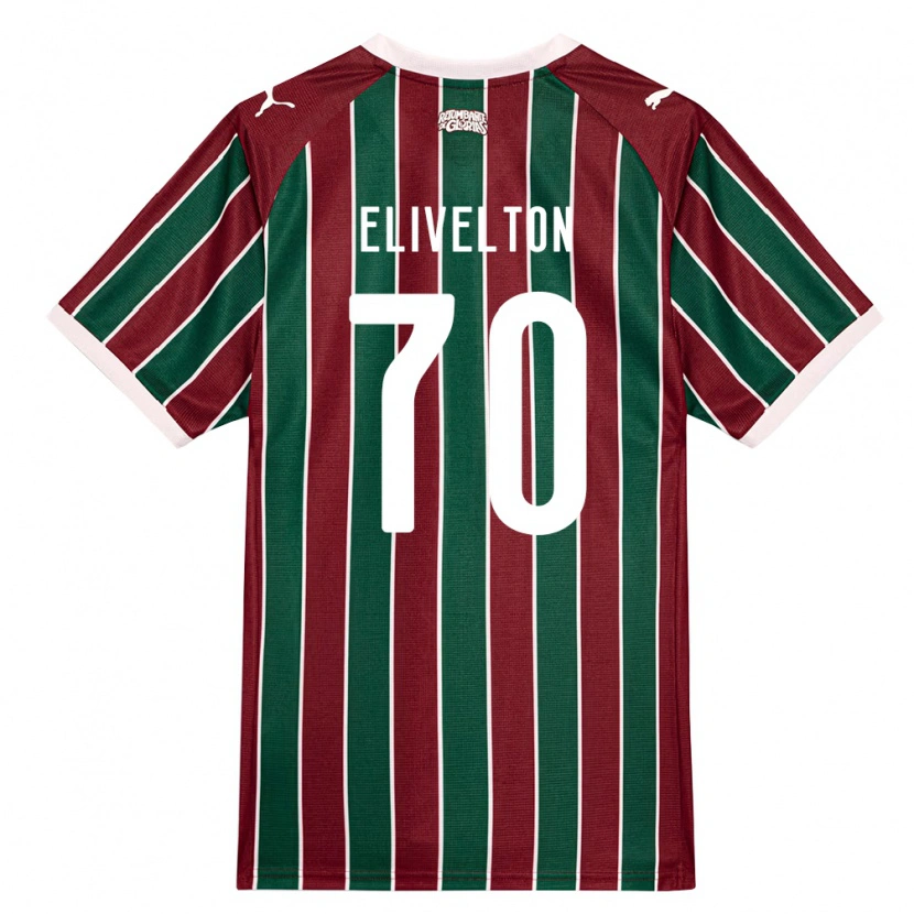 Danxen Herren Elivelton Guedes Alves Da Silva #70 Grün Burgund Weiß Heimtrikot Trikot 2026/27 T-Shirt