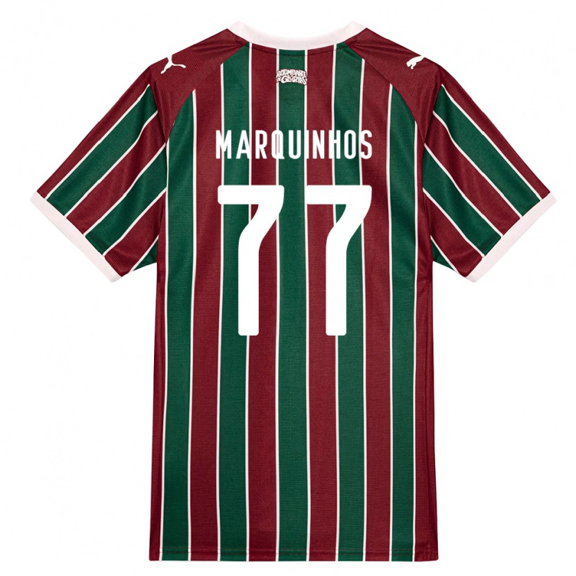 Danxen Herren Marquinhos #77 Grün Burgund Weiß Heimtrikot Trikot 2026/27 T-Shirt