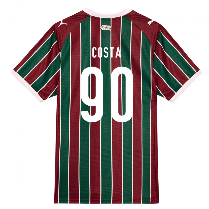 Danxen Herren Douglas Costa #90 Grün Burgund Weiß Heimtrikot Trikot 2026/27 T-Shirt