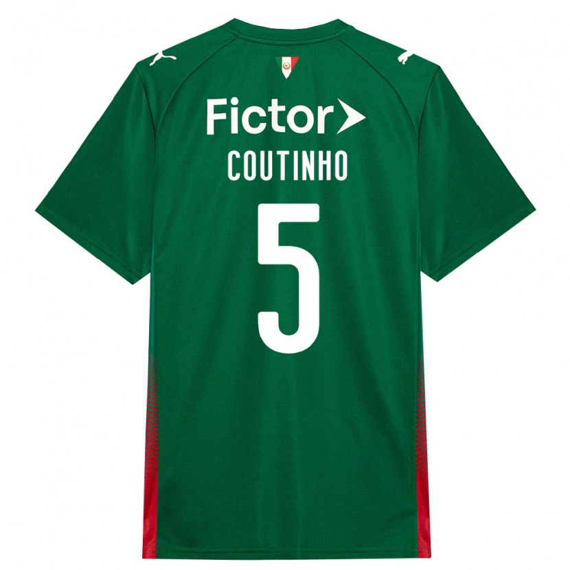 Danxen Herren Rafael Coutinho #5 Grün Rot Weiß Heimtrikot Trikot 2026/27 T-Shirt