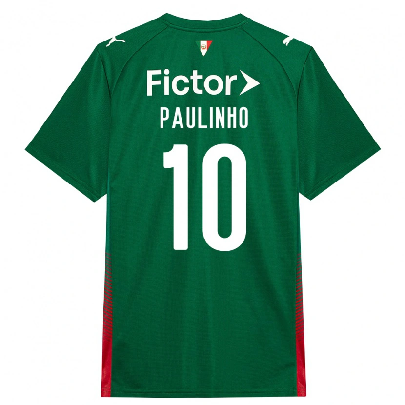 Danxen Herren Paulinho #10 Grün Rot Weiß Heimtrikot Trikot 2026/27 T-Shirt
