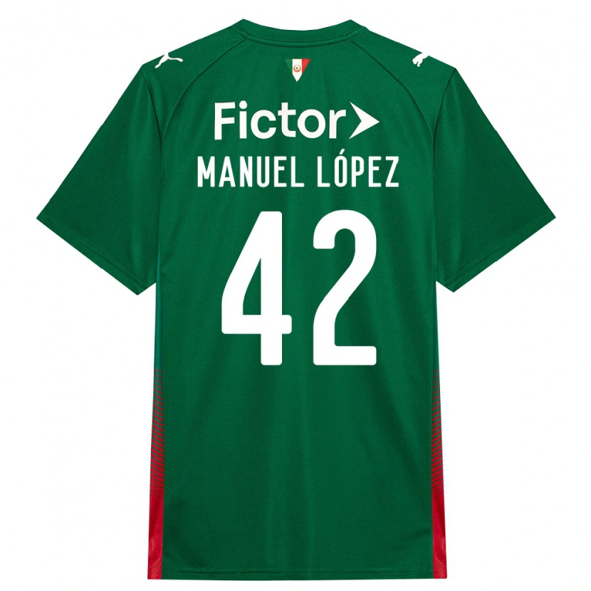 Danxen Herren José Manuel López #42 Grün Rot Weiß Heimtrikot Trikot 2026/27 T-Shirt