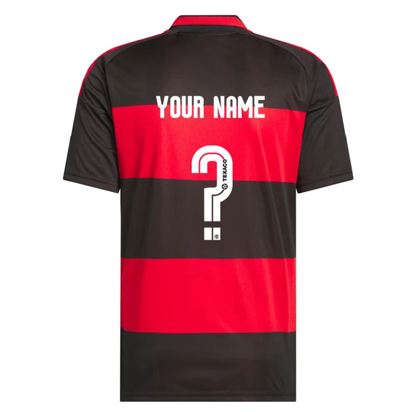 Danxen Herren Ihren Namen #0 Rot Schwarz Weiß Heimtrikot Trikot 2026/27 T-Shirt
