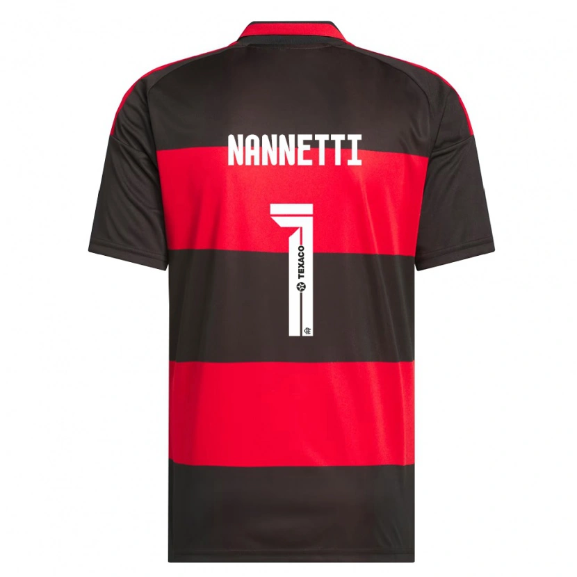 Danxen Herren Léo Nannetti #1 Rot Schwarz Weiß Heimtrikot Trikot 2026/27 T-Shirt