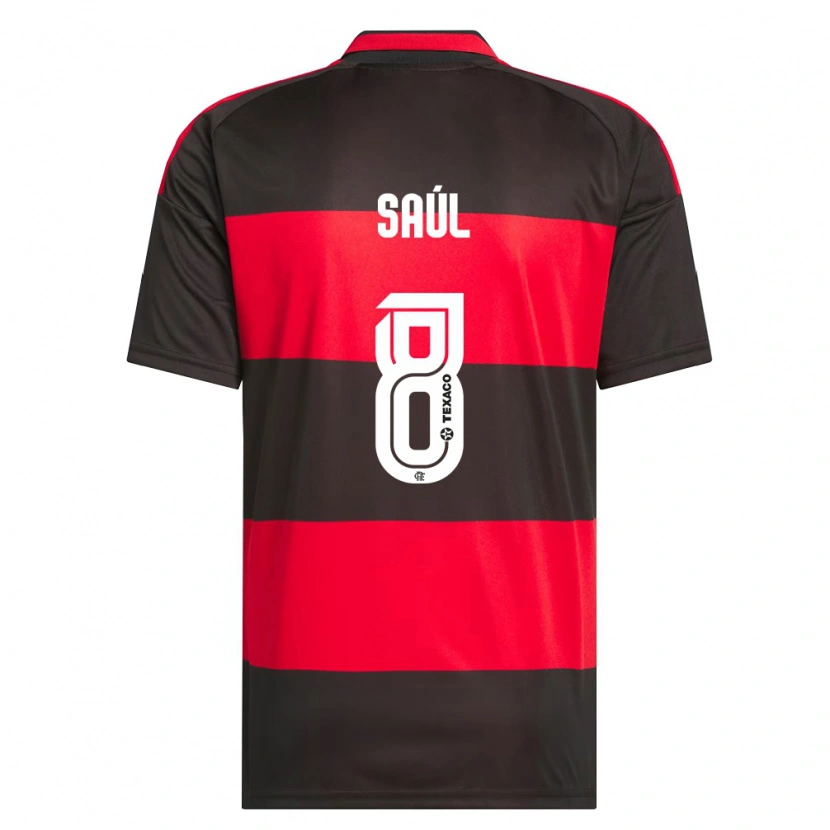 Danxen Herren Saúl Ñíguez #8 Rot Schwarz Weiß Heimtrikot Trikot 2026/27 T-Shirt