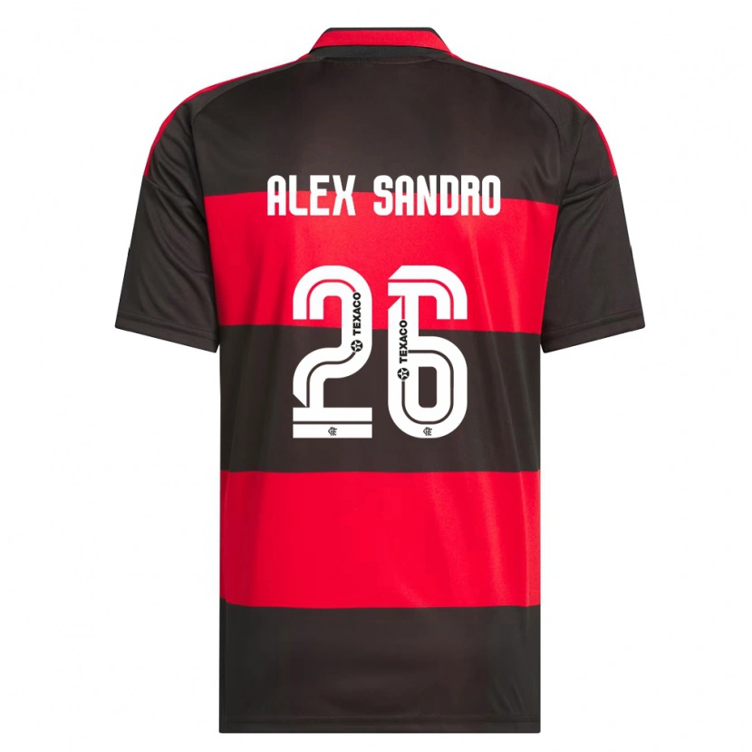 Danxen Herren Alex Sandro #26 Rot Schwarz Weiß Heimtrikot Trikot 2026/27 T-Shirt