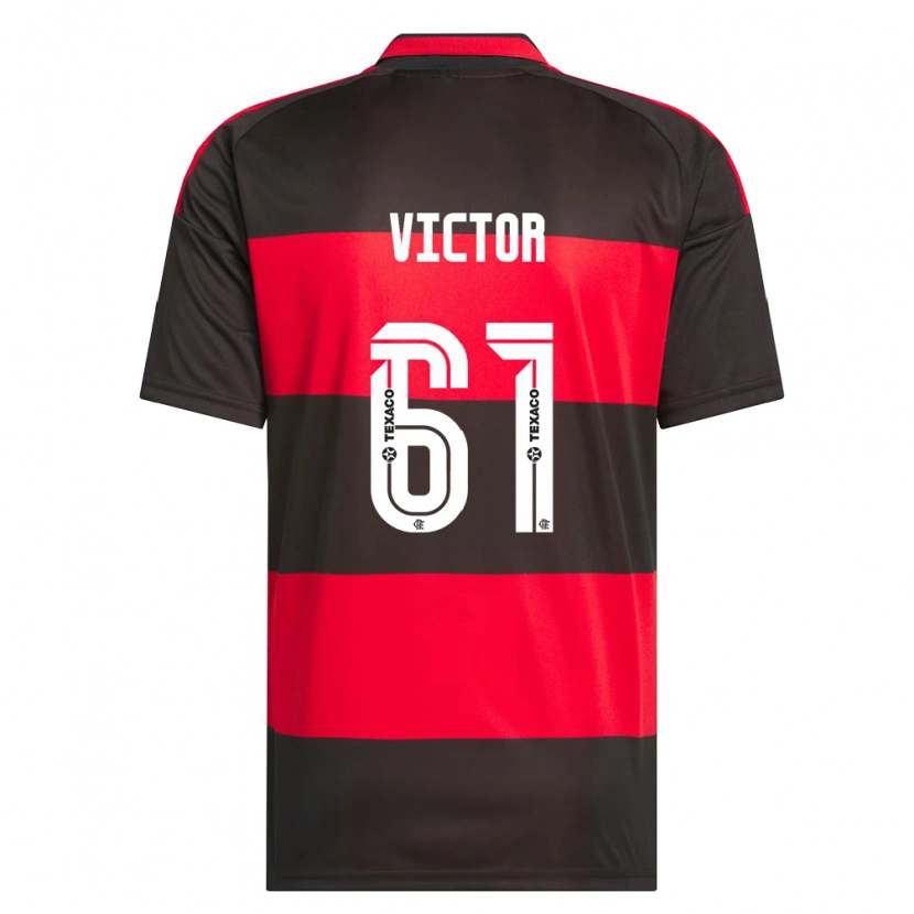 Danxen Herren João Souza #61 Rot Schwarz Weiß Heimtrikot Trikot 2026/27 T-Shirt