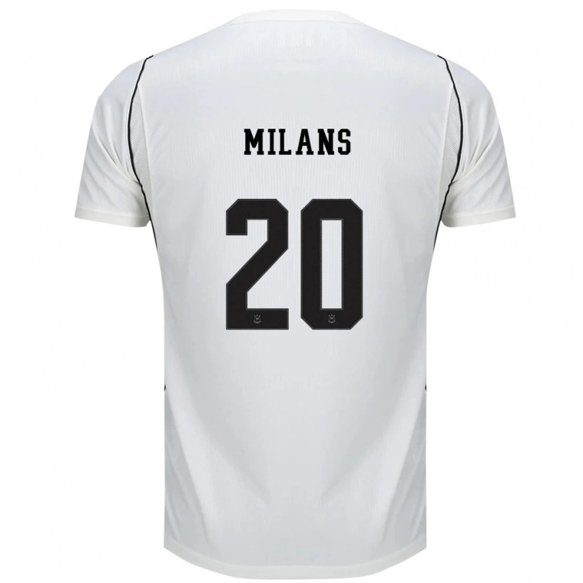 Danxen Herren Pedro Milans #20 Weiß Schwarz Rot Heimtrikot Trikot 2026/27 T-Shirt