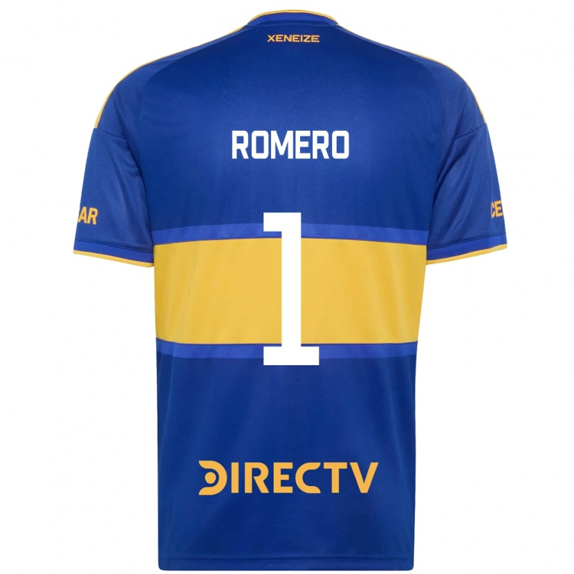 Danxen Herren Sergio Romero #1 Königsblau Gelb Heimtrikot Trikot 2026/27 T-Shirt