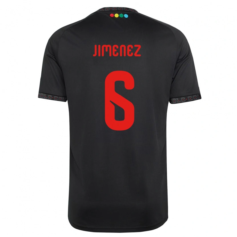 Danxen Herren Yastin Jiménez #6 Schwarz Rot Auswärtstrikot Trikot 2026/27 T-Shirt