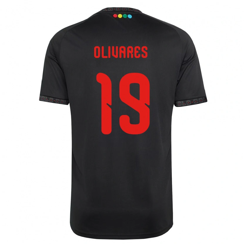 Danxen Herren Michelle Olivares #19 Schwarz Rot Auswärtstrikot Trikot 2026/27 T-Shirt