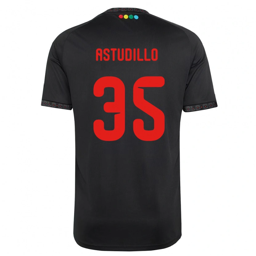 Danxen Herren Jerall Astudillo #35 Schwarz Rot Auswärtstrikot Trikot 2026/27 T-Shirt