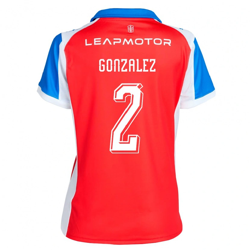 Danxen Herren Daniel González #2 Rot Blau Auswärtstrikot Trikot 2026/27 T-Shirt