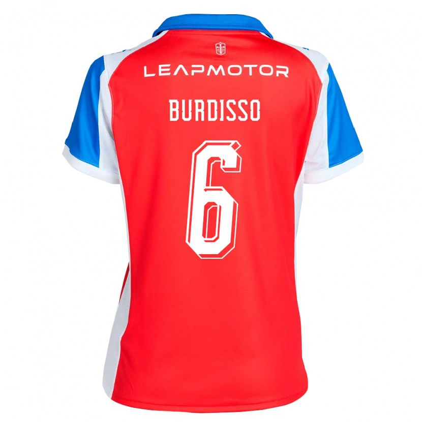 Danxen Herren Guillermo Burdisso #6 Rot Blau Auswärtstrikot Trikot 2026/27 T-Shirt