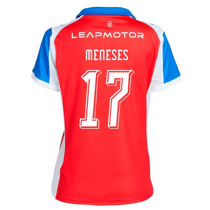 Danxen Herren Joaquín Meneses #17 Rot Blau Auswärtstrikot Trikot 2026/27 T-Shirt