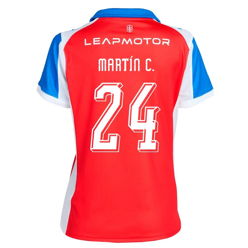 Danxen Herren Martín Contreras #24 Rot Blau Auswärtstrikot Trikot 2026/27 T-Shirt