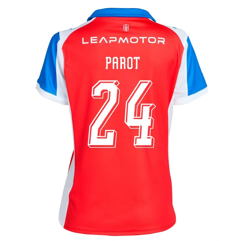Danxen Herren Alfonso Parot #24 Rot Blau Auswärtstrikot Trikot 2026/27 T-Shirt