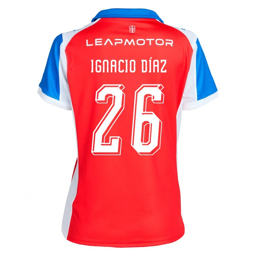 Danxen Herren Juan Ignacio Díaz #26 Rot Blau Auswärtstrikot Trikot 2026/27 T-Shirt
