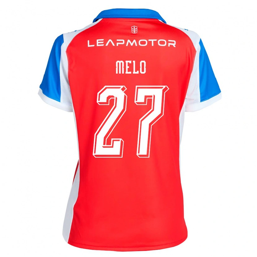 Danxen Herren Darío Melo #27 Rot Blau Auswärtstrikot Trikot 2026/27 T-Shirt