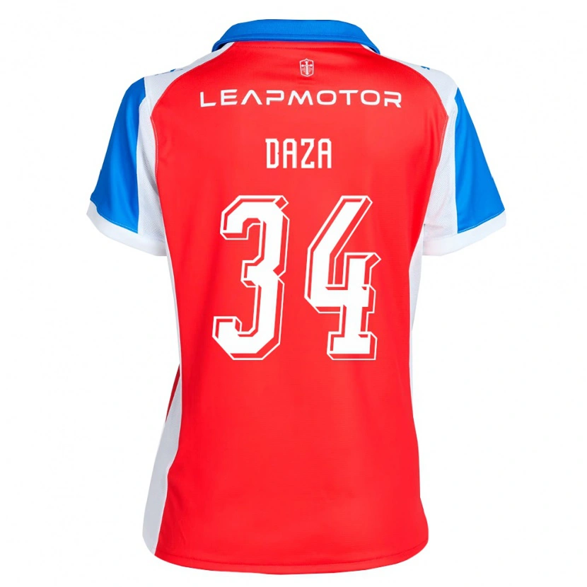 Danxen Herren Francisco Daza #34 Rot Blau Auswärtstrikot Trikot 2026/27 T-Shirt