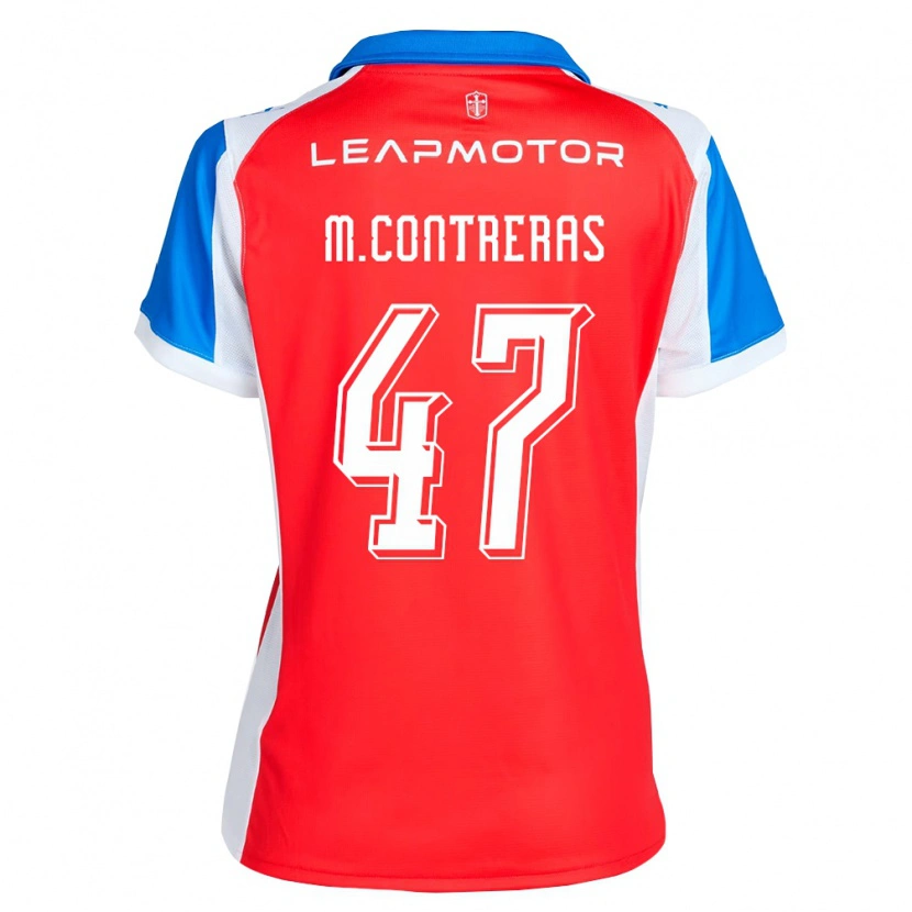 Danxen Herren Mathías Contreras #47 Rot Blau Auswärtstrikot Trikot 2026/27 T-Shirt