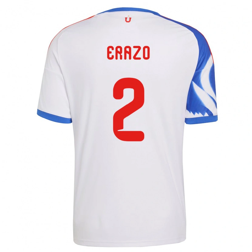 Danxen Herren Dylan Erazo #2 Weiß Marineblau Auswärtstrikot Trikot 2026/27 T-Shirt