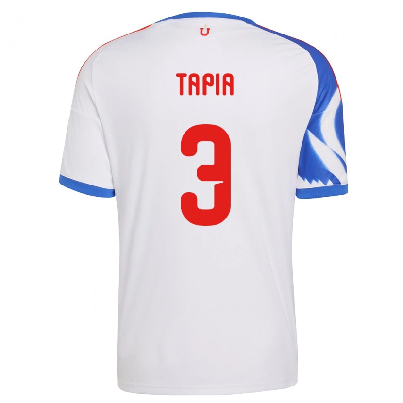 Danxen Herren Ignacio Tapia #3 Weiß Marineblau Auswärtstrikot Trikot 2026/27 T-Shirt