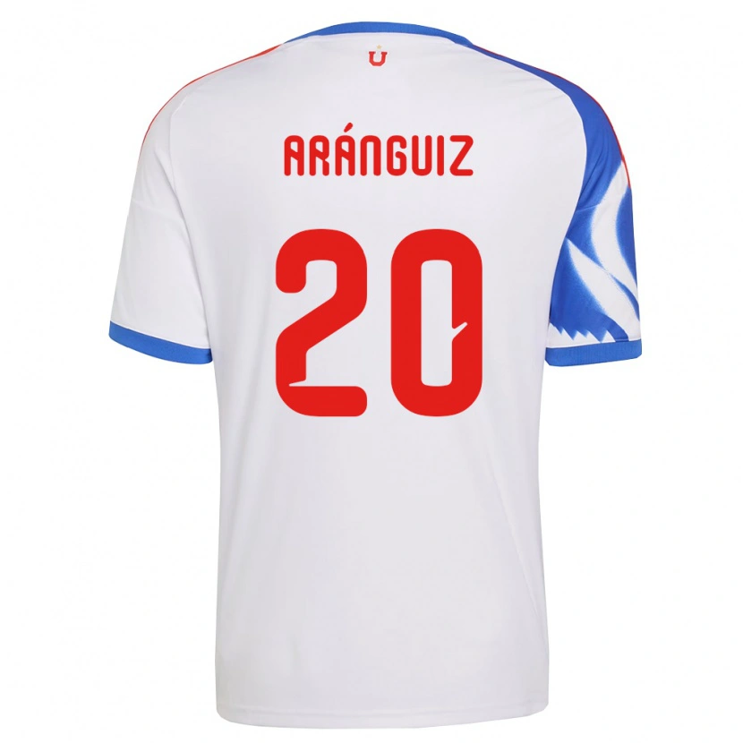 Danxen Herren Charles Aránguiz #20 Weiß Marineblau Auswärtstrikot Trikot 2026/27 T-Shirt