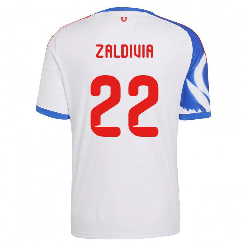 Danxen Herren Matías Zaldivia #22 Weiß Marineblau Auswärtstrikot Trikot 2026/27 T-Shirt